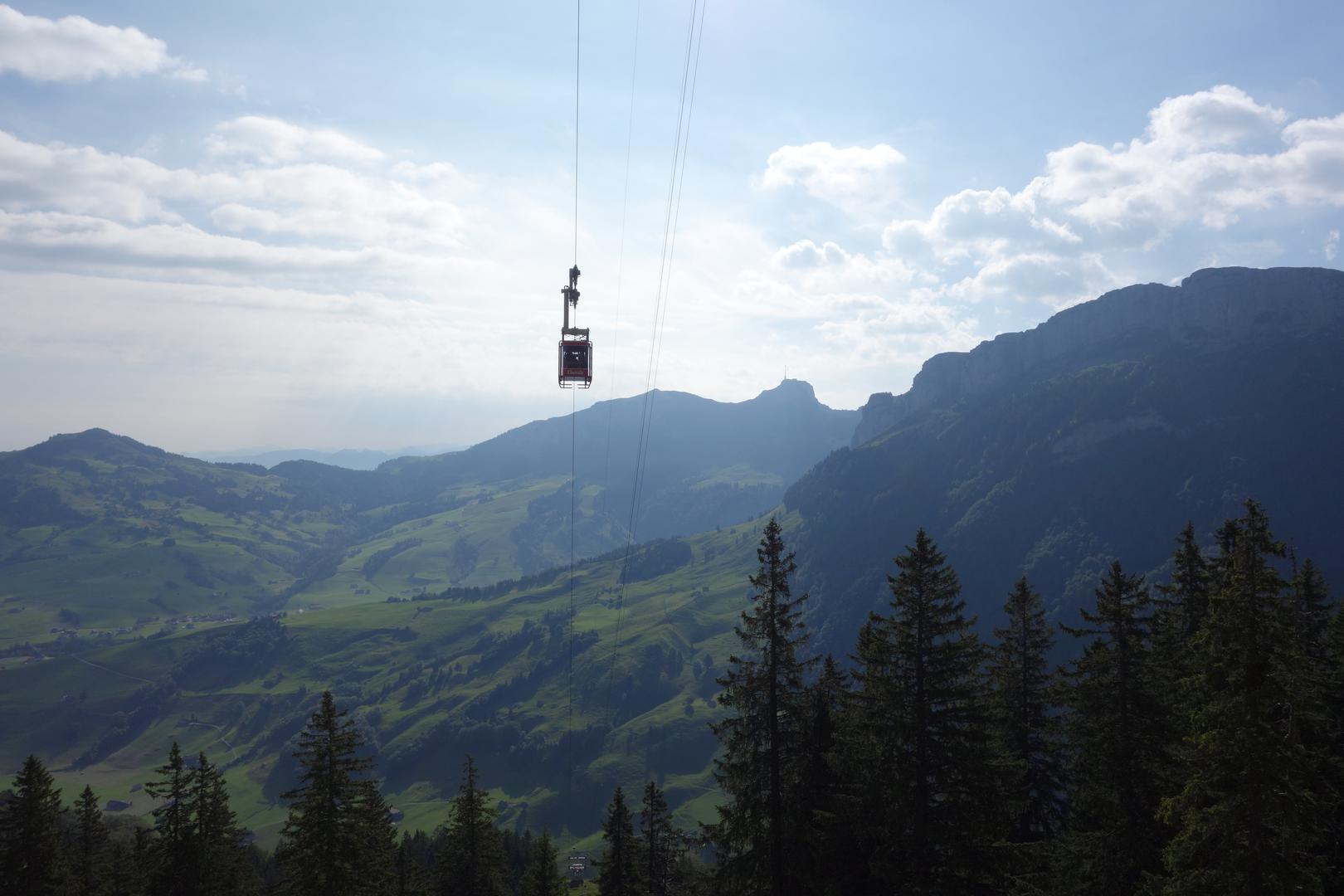 Gondel der Ebenalp Seilbahn