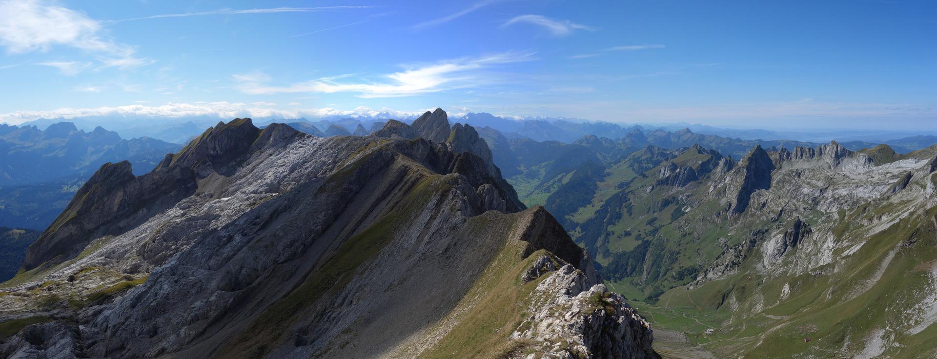 Altmannsattel Richtung Schafberg