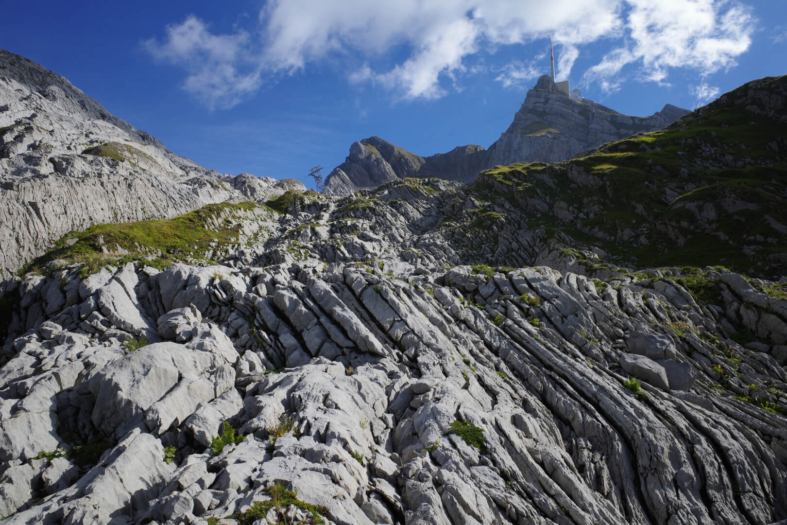 Karrenfeld mit Säntis
