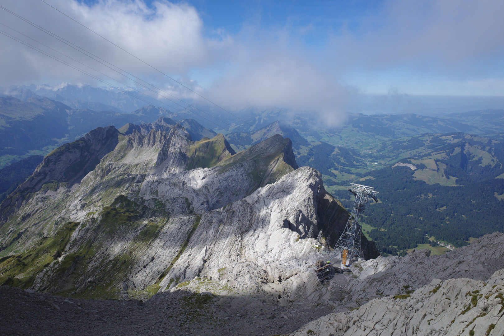 Neue Stütze Säntis Seilbahn