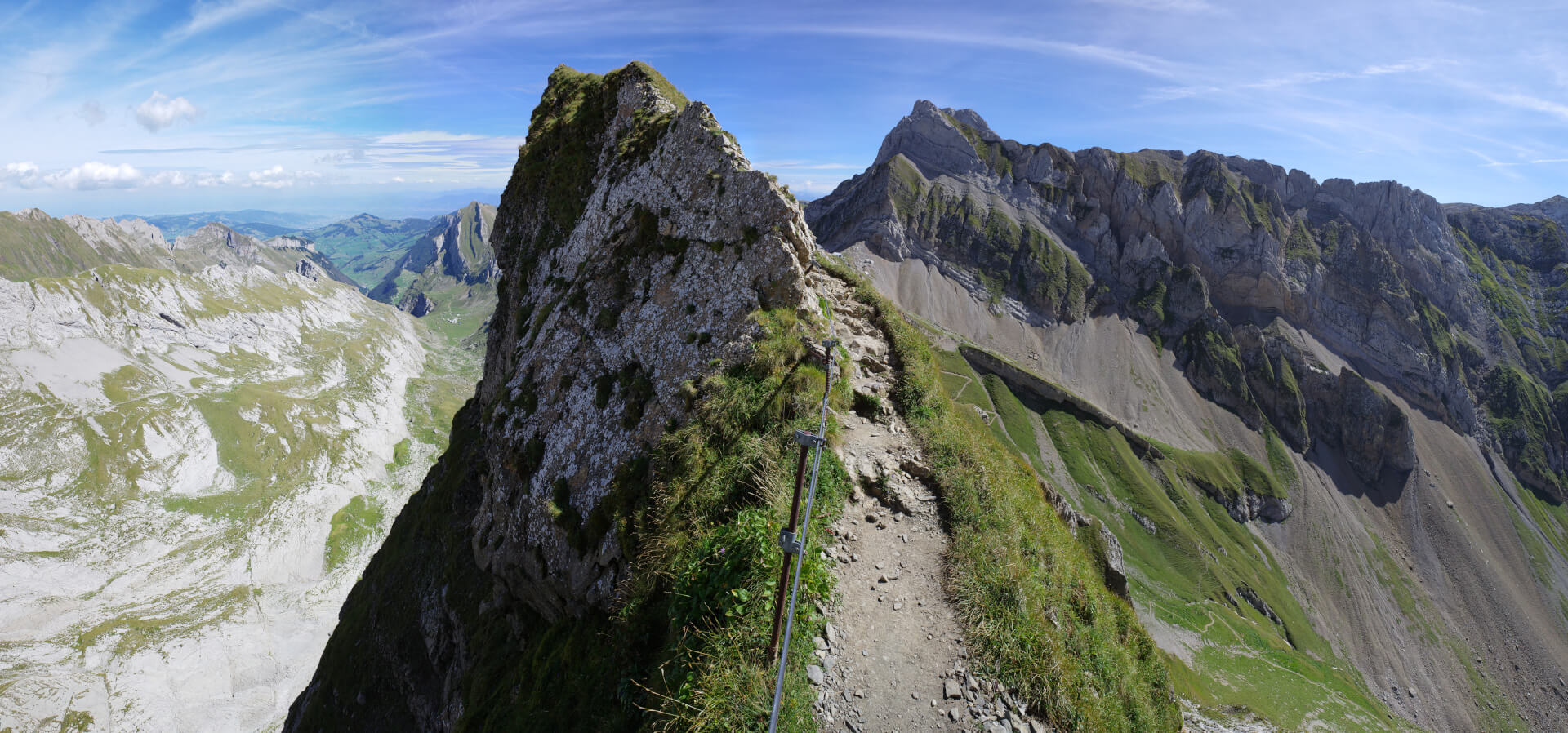 Weg über Grat