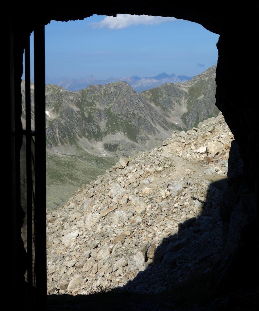 Blick aus Höhle