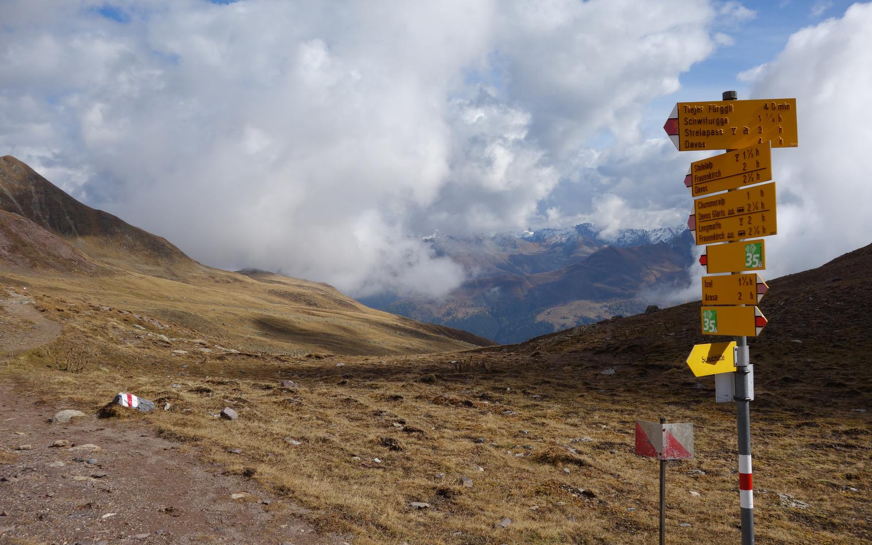 Wegweiser Maienfelder Furgga