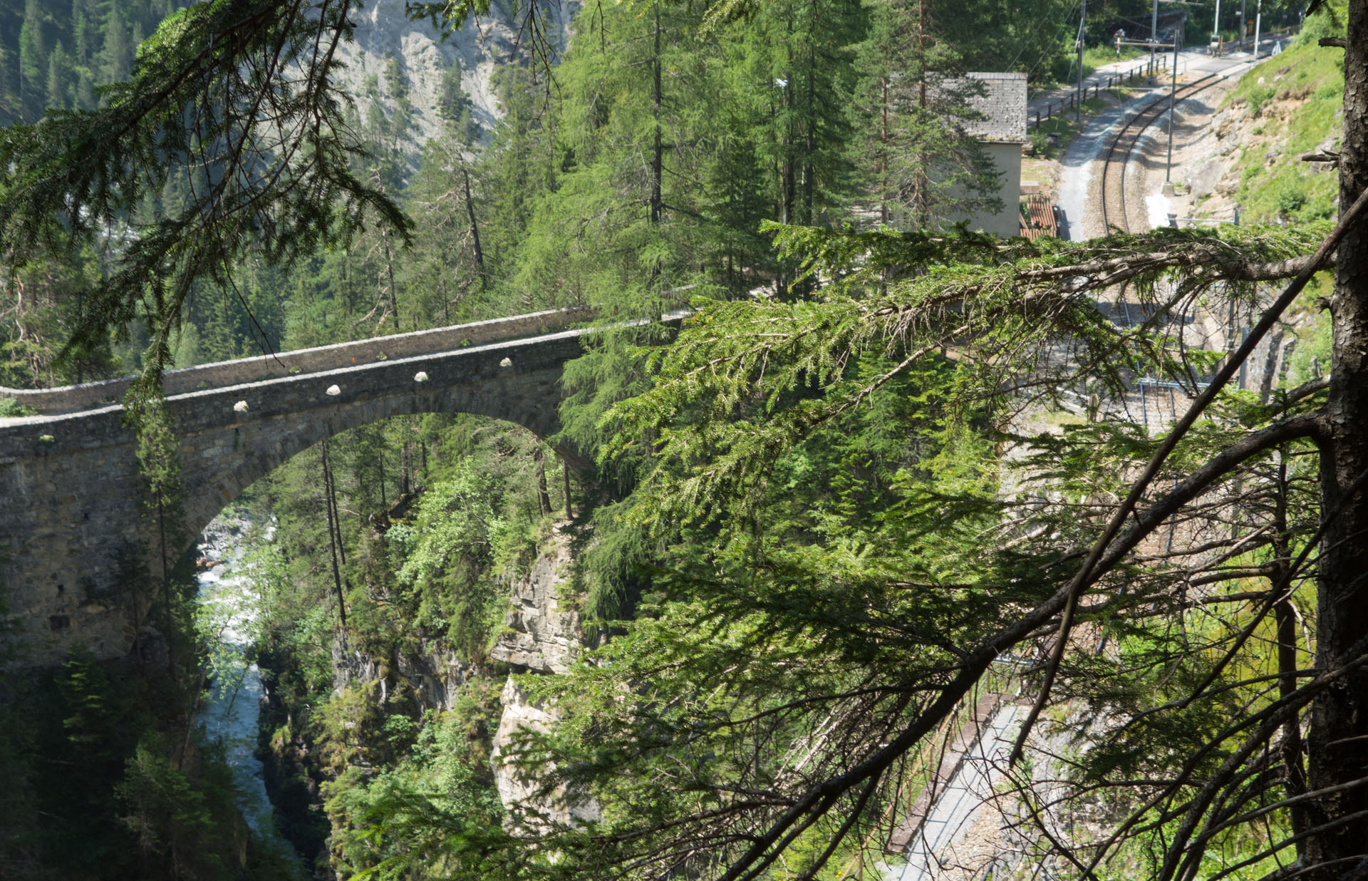 Steinbrücke Alpen