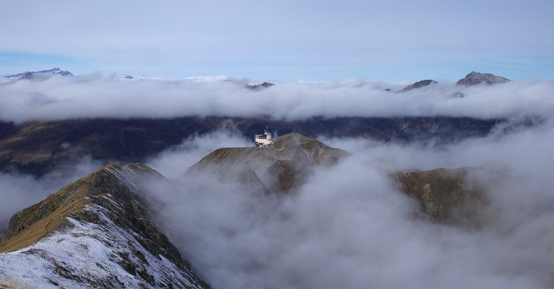 Blick zum Jakobshorn