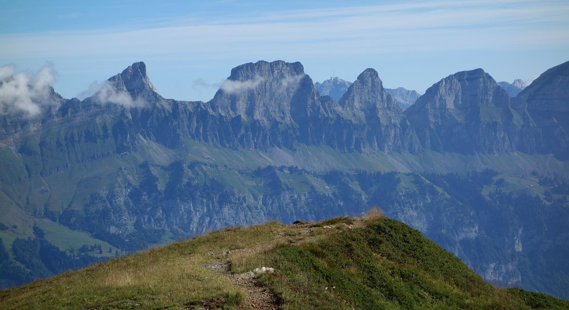 Churfirsten mit Säntis