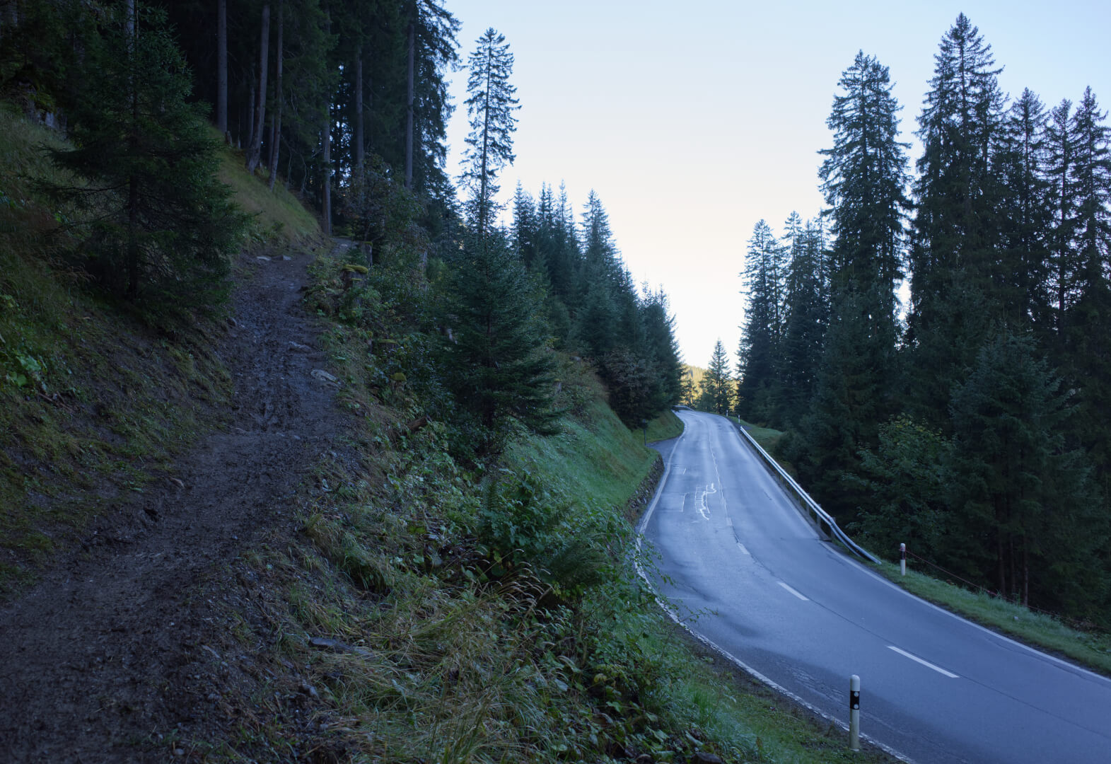 Straße Langwies - Arosa