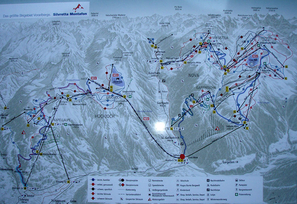 ⛷ Silvretta Montafon Skigebiet