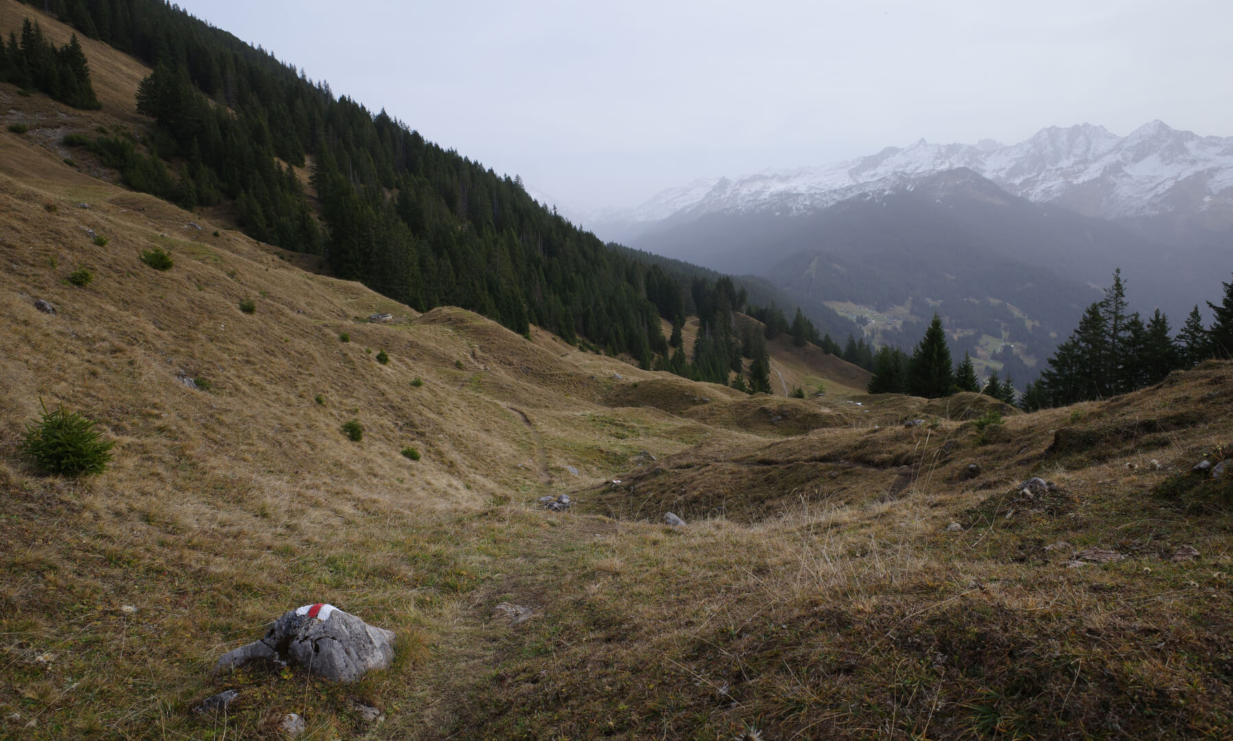 Bergweg mit Kristberg