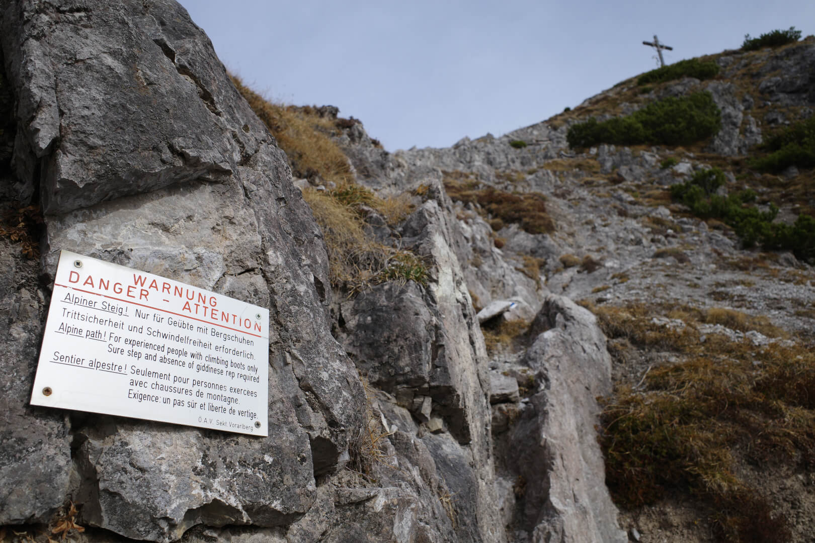 Schild Alpiner Steig
