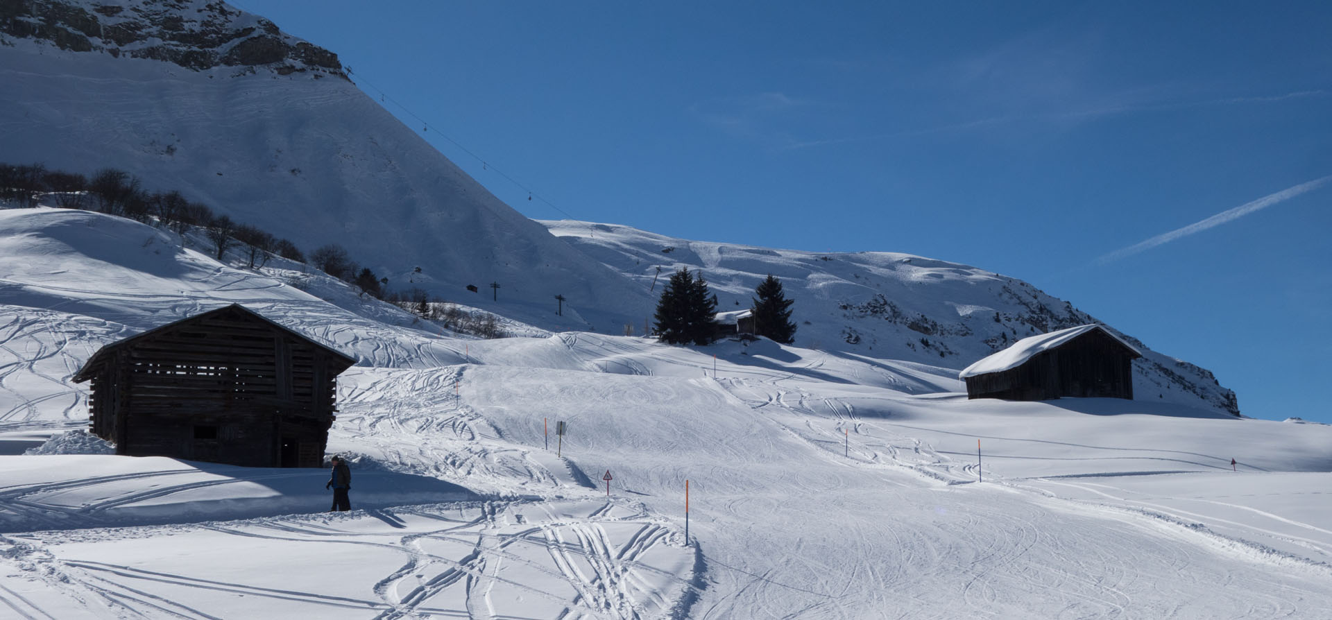 Skifahren Obersaxen