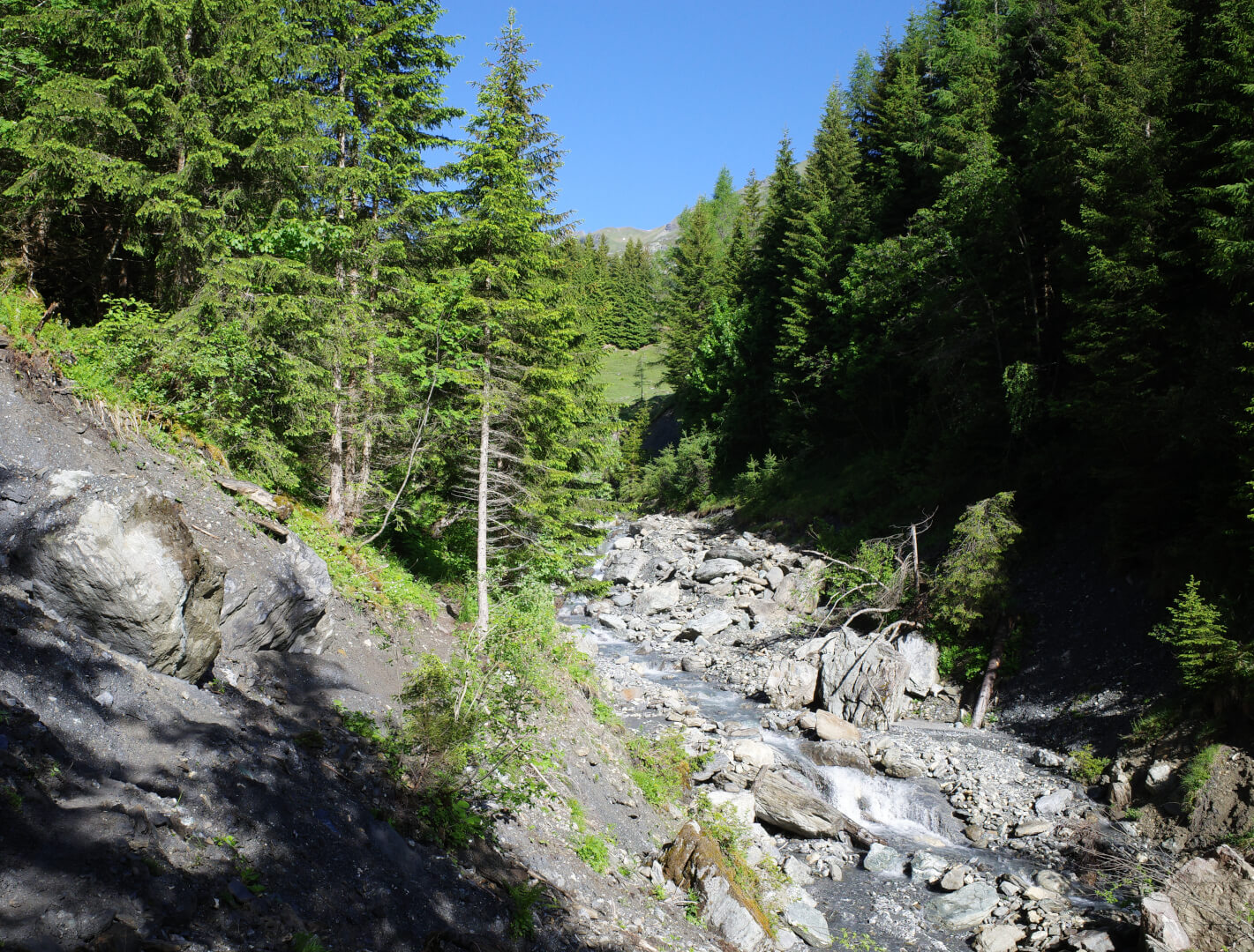 Abgerutschter Weg