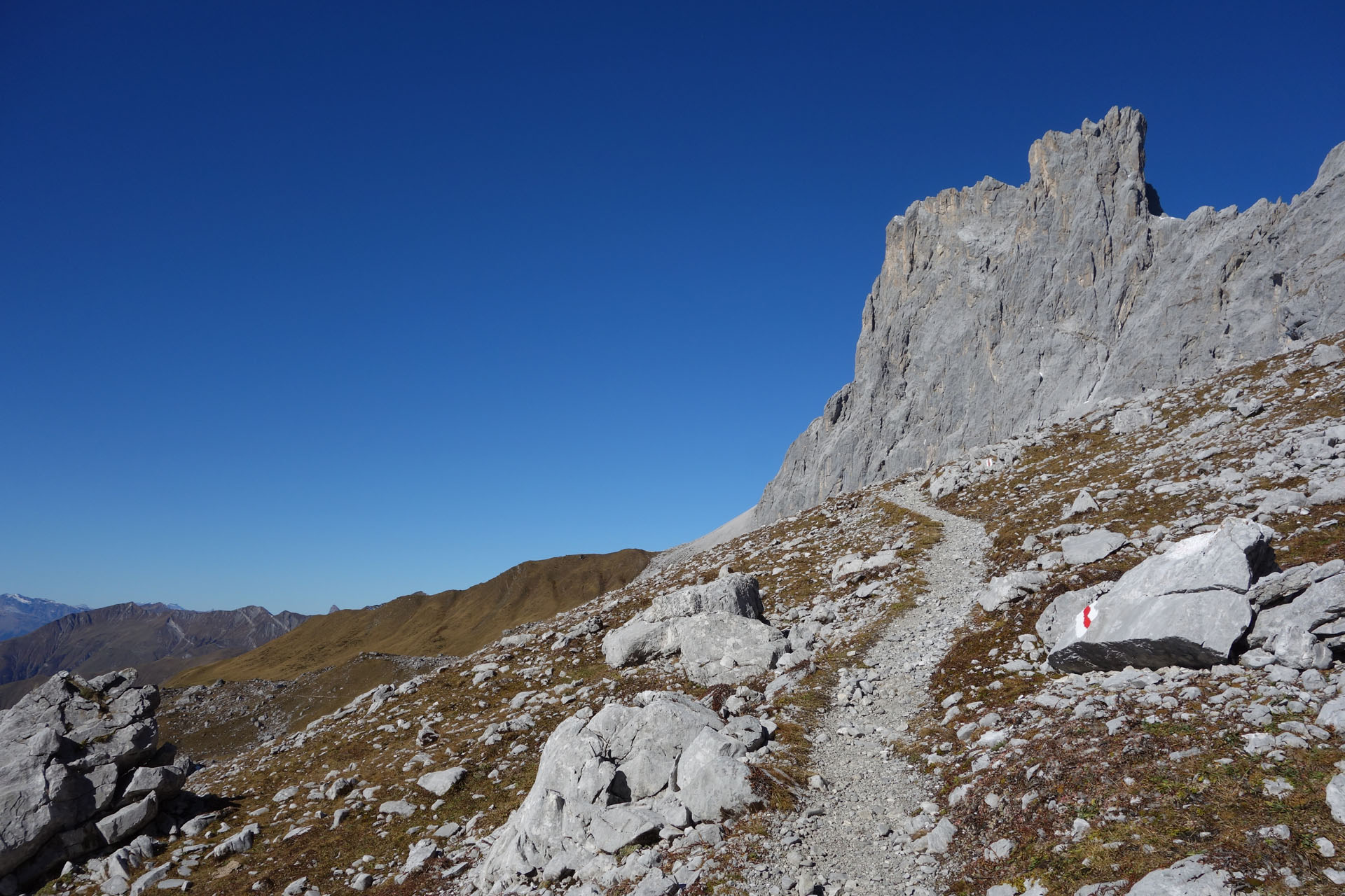 Bergweg vor Drusenfluh