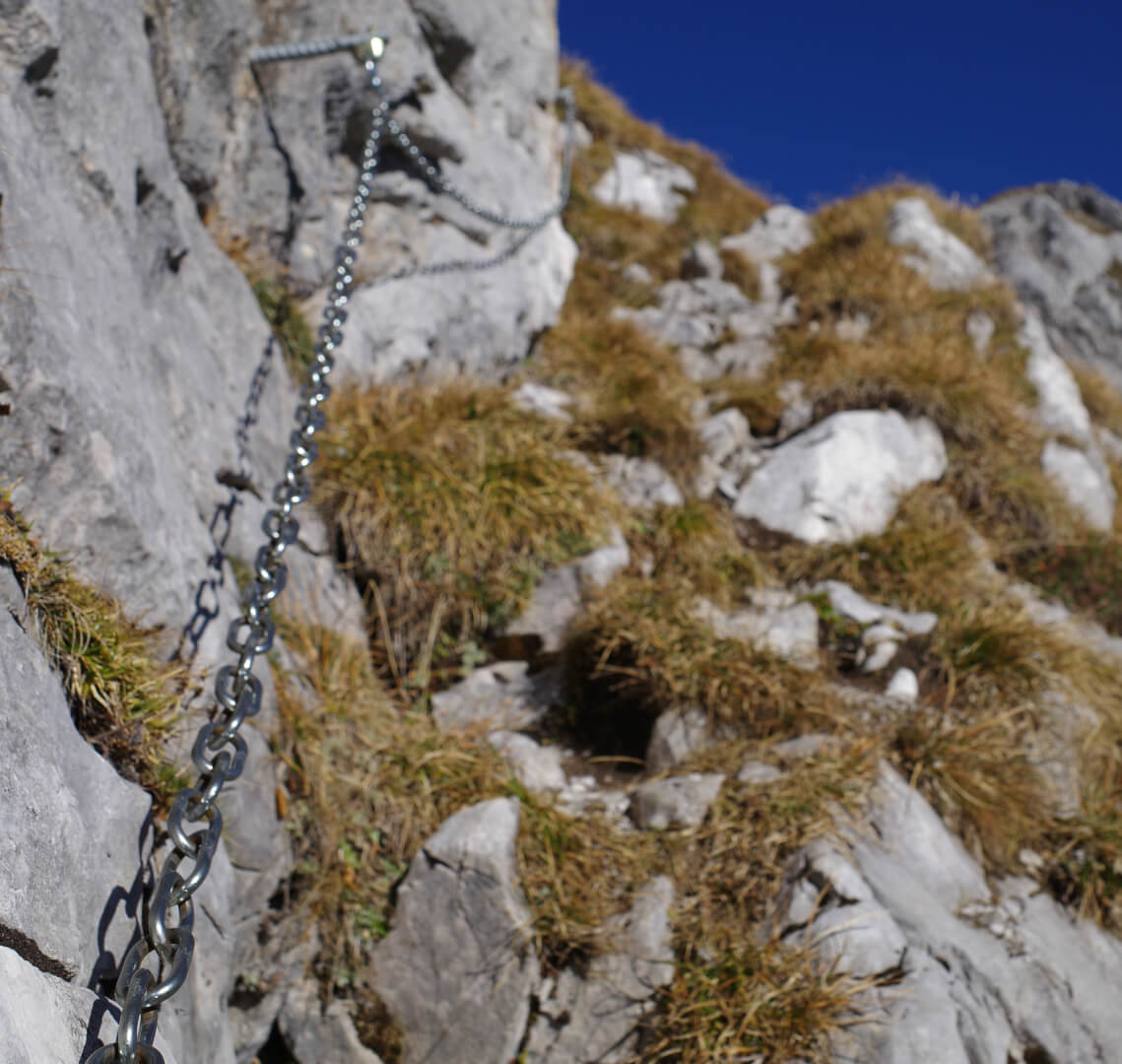 Steiler Weg Grüen Fürggli