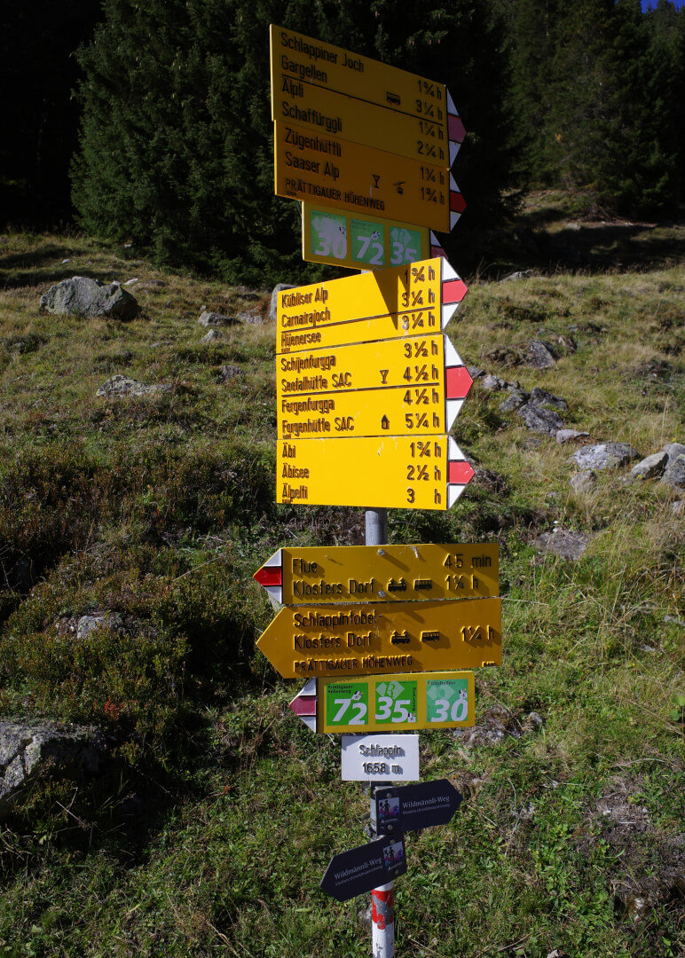 Wegweiser Schlappin