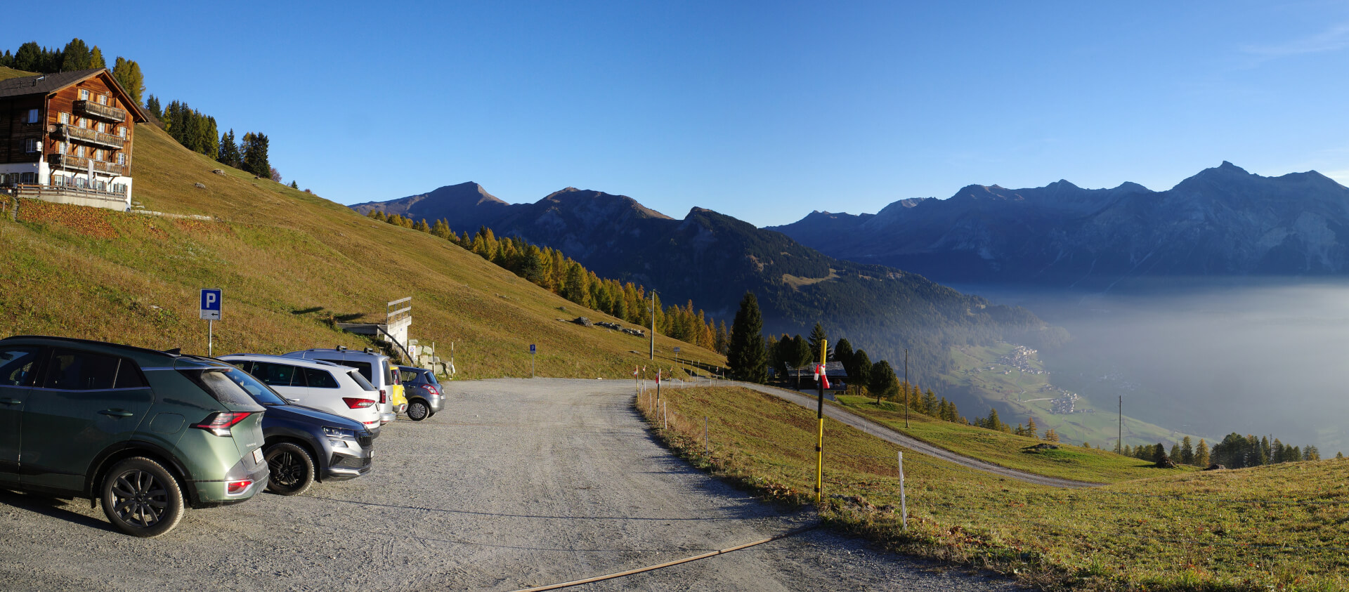 Parkplatz Obermutten