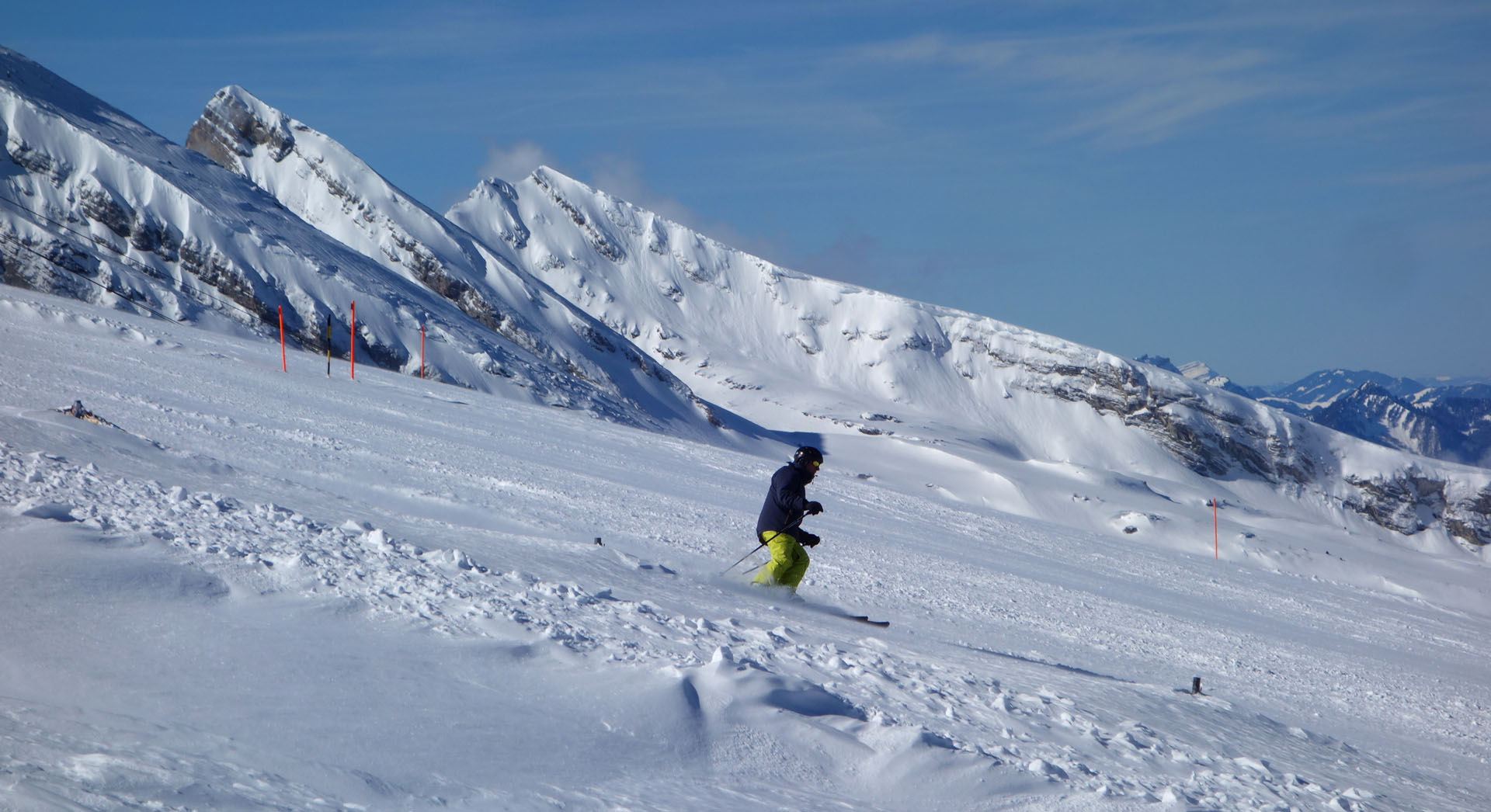 Skifahrer Churfirsten