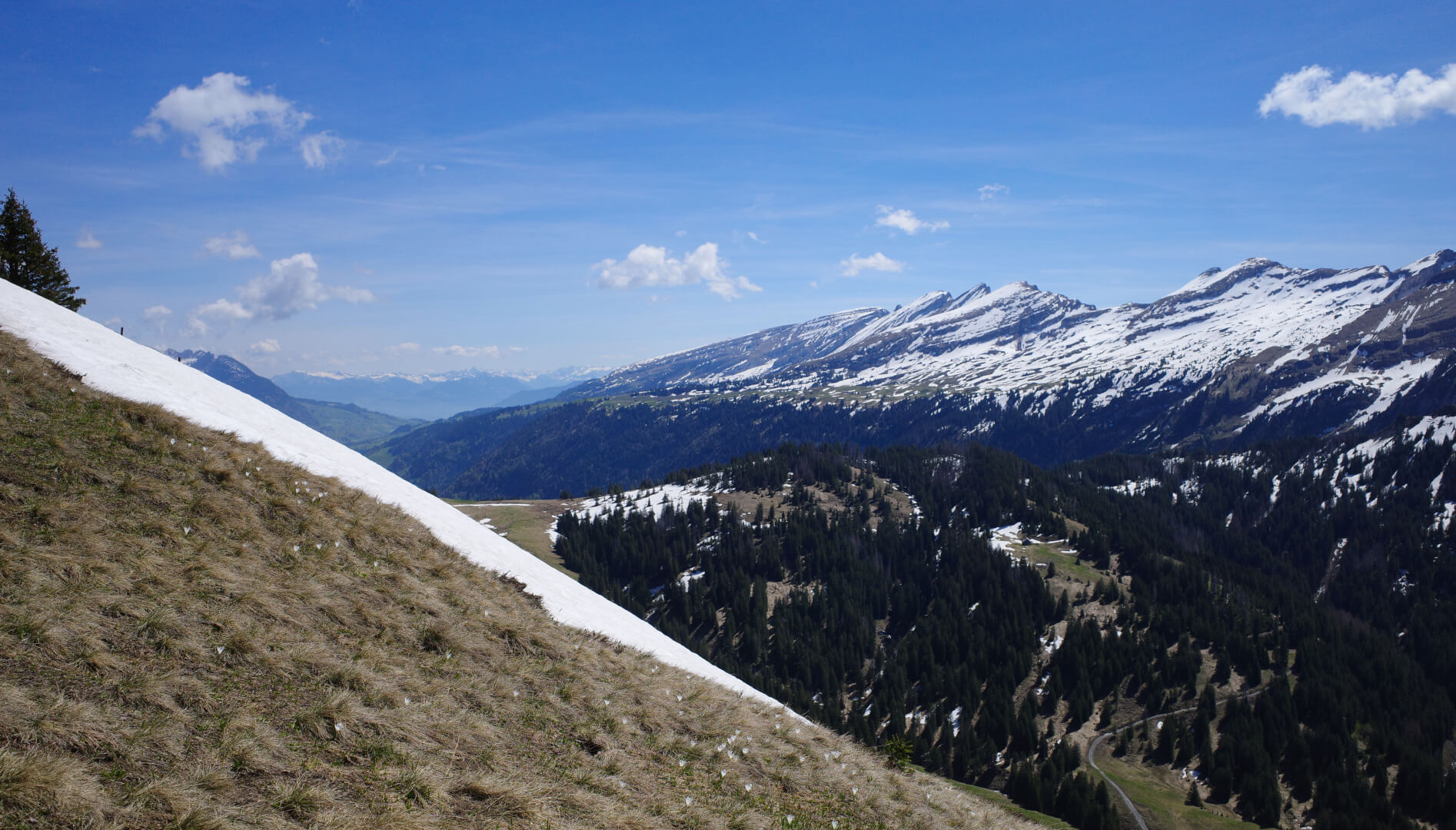 Schnee auf den Churfirsten